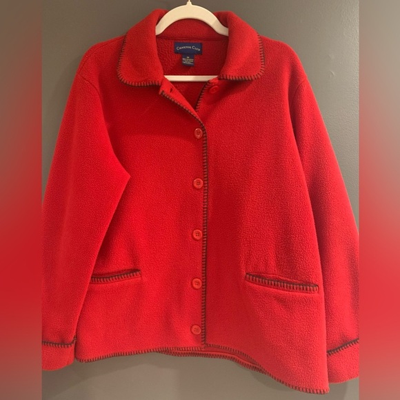 Charter Club fleece jacket size M - Picture 2 of 3